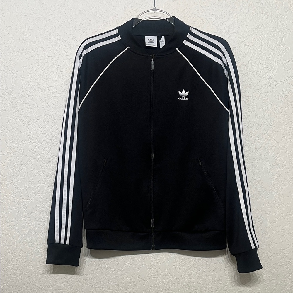 adidas Originals Black and White track Jacket